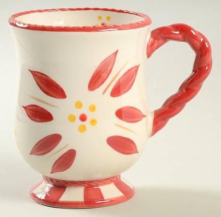 Old World Cranberry Pedestal Mug