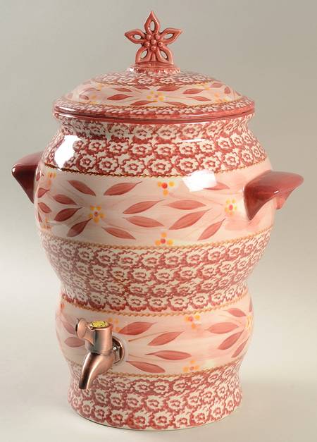 Old World Cranberry Samovar & Lid