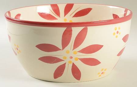 Old World Cranberry 9" Mixing Bowl