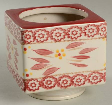 Old World Cranberry Middle Canister for (4Pc) Square Stacking Canister
