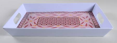 Old World Cranberry 12" Rectangular Melamine Tray