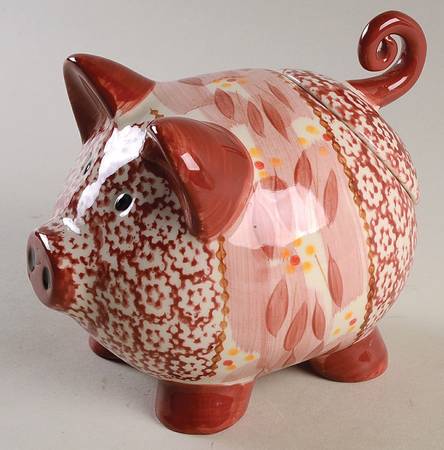 Old World Cranberry Figural Spice Jar & Lid