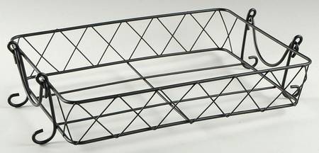 Old World Cranberry Metal Stand for 13" Rectangular Baker