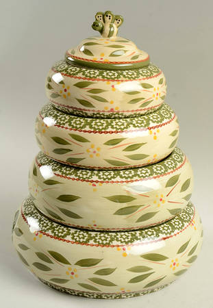 Old World Green Beehive Canister
