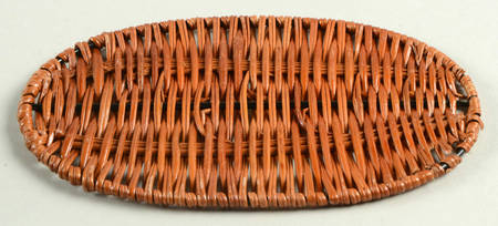 Old World Green Wicker Trivet for 7" Oval Baker