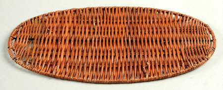 Old World Green Wicker Trivet for 14" Oval Baker