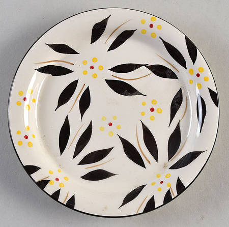 Old World Black Small Bread & Butter Plate