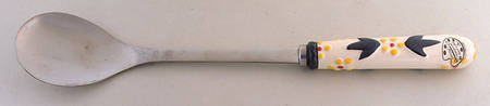 Old World Green Salad Serving Spoon with Stainless Bowl
