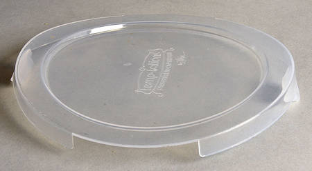 Old World Green Plastic Lid for 6" 1 Qt Round Bowl