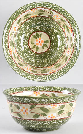 Old World Green 7" Round Serving Bowl