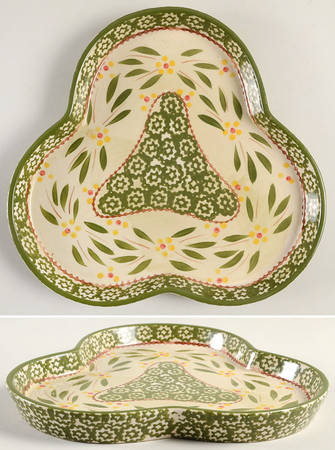 Old World Green Tray for 10pc Condiment Jar Set