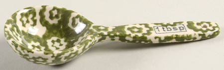 Old World Green 1 Tablespoon Ceramic Measuring Spoon