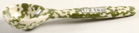 Old World Green 1/2 Teaspoon Ceramic Measuring Spoon