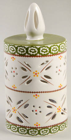 Old World Green Medium Luminary Candle (Battery Operated)