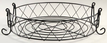Old World Green Metal Carrier for Baker & Ramekins Set (Chip & Dip)