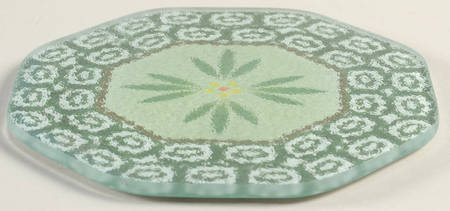 Old World Green Glass Trivet for 8" Octagonal Baker