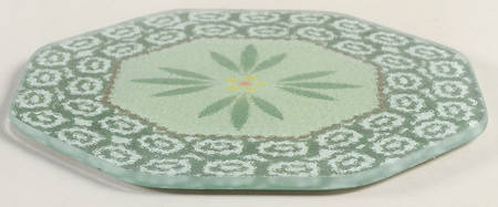 Old World Green Glass Trivet for 10" Octagonal Baker