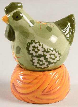 Old World Green Figural Salt and Pepper Set