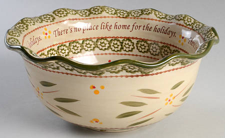 Old World Green Sentiment Bowl