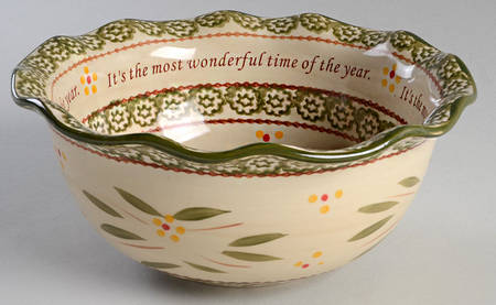 Old World Green Sentiment Bowl