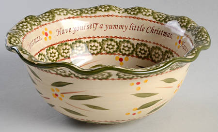 Old World Green Sentiment Bowl