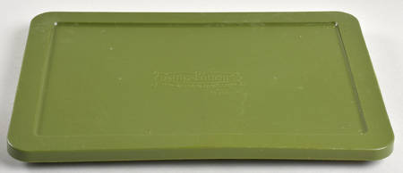 Old World Green Plastic Lid for 13" Rectangular Baker
