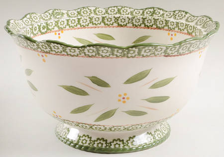 Old World Green Tureen No Lid