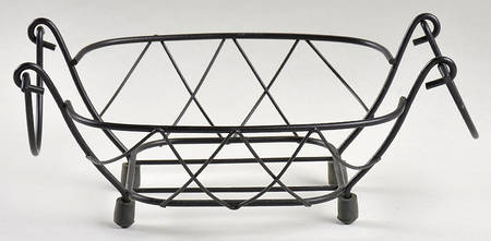 Old World Green Metal Stand for 7" Scalloped Bowl