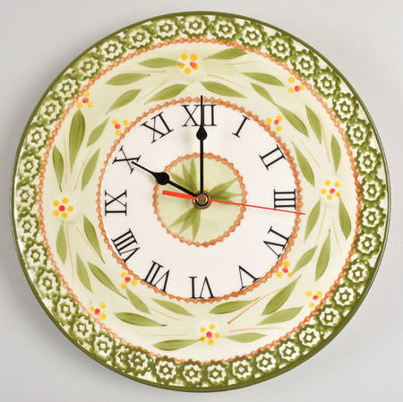 Old World Green Clock Plate