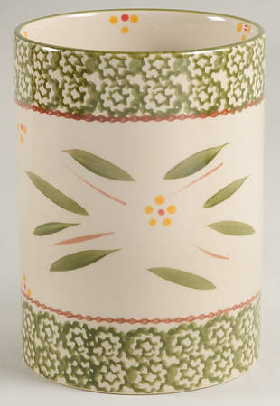 Old World Green Utensil Holder