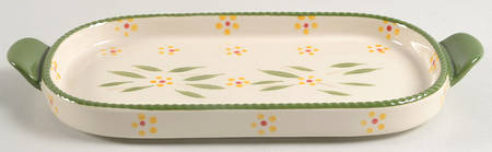 Old World Green 10" Oval Lid-It (Trivet,Tray,Baker Lid)
