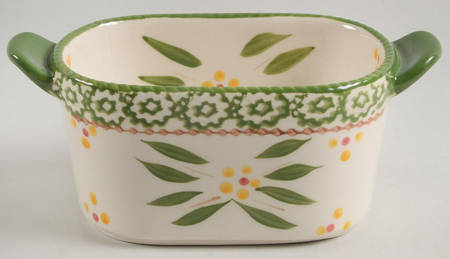 Old World Green Oval Ramekin