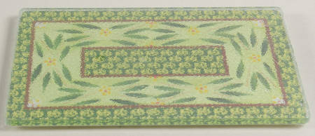 Old World Green Glass Trivet for 7" Rectangular Baker