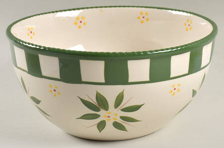 Old World Green 9" Nesting Bowl