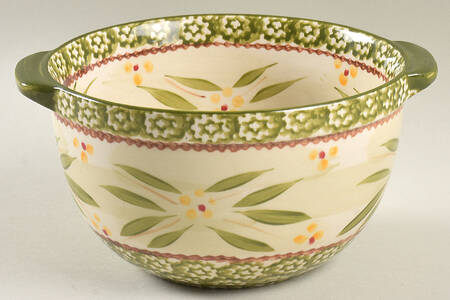 Old World Green 1 Qt Round Casserole No Lid