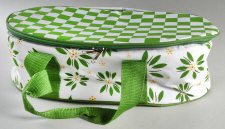 Old World Green Thermal Tote for Oval Baker