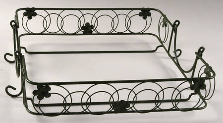 Old World Green Metal Stand for 13" Square Baker