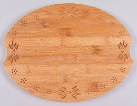 Old World Green Wood Cutting Board for 14" Oval Baker
