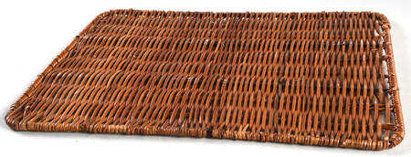 Old World Green Wicker Trivet for 13" Rectangular Baker