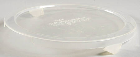 Old World Green Plastic Lid for 8" Round Handled Baker