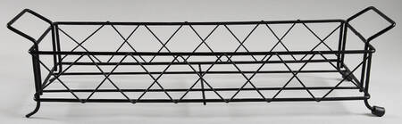 Old World Green Metal Stand for Square Stacking Canister Set