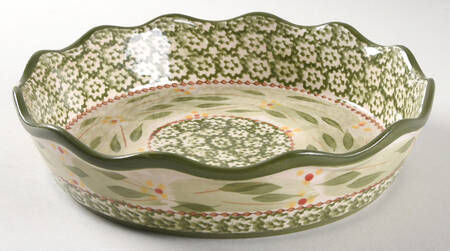 Old World Green 9" Round Baker
