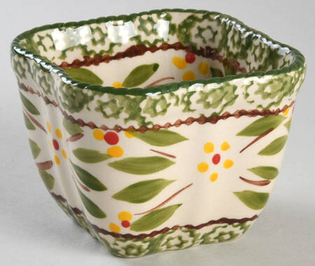 Old World Green Square Ramekin