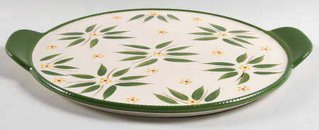 Old World Green Lid for 3.5 Qt Round Covered Baker