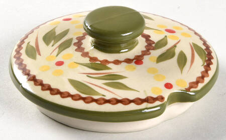 Old World Green Lid for Sugar Bowl