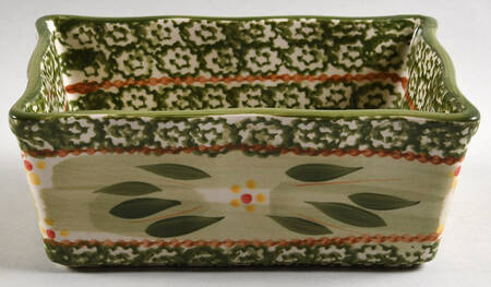 Old World Green 6" Rectangular Baker