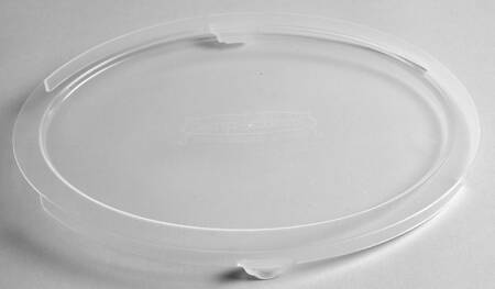 Old World Green Plastic Lid for 11" Oval Tab Handled Baker