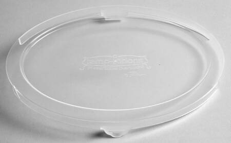 Old World Green Plastic Lid for 10" Oval Tab Handled Baker