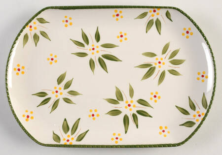 Old World Green 11" Rectangular Serving Platter