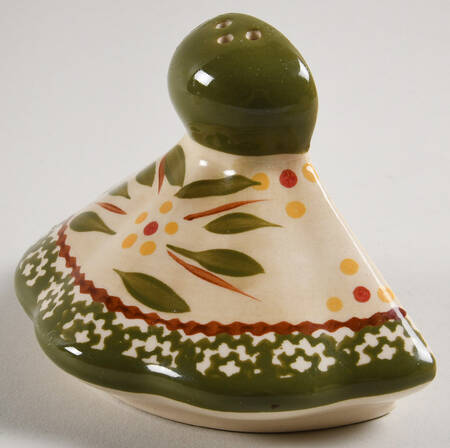 Old World Green Pepper Shaker for Christmas Tree Stacking Set